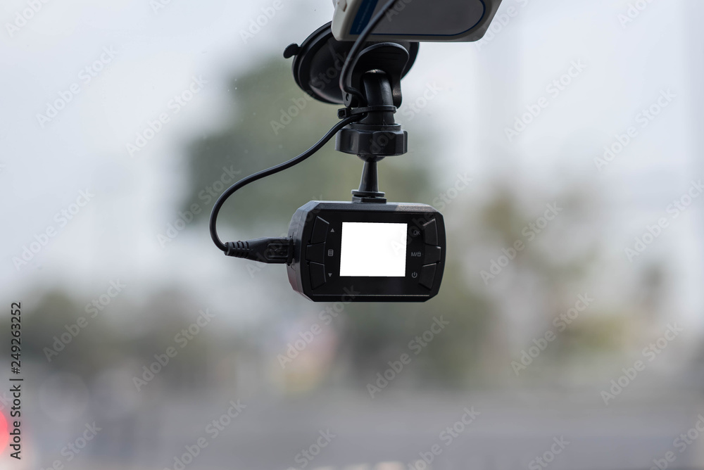 CCTV car camera for safety on the road accident. CCTV car camera for safety on the road accident.
