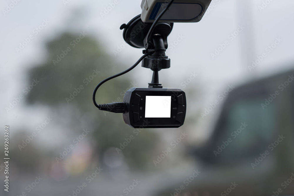 CCTV car camera for safety on the road accident. CCTV car camera for safety on the road accident.