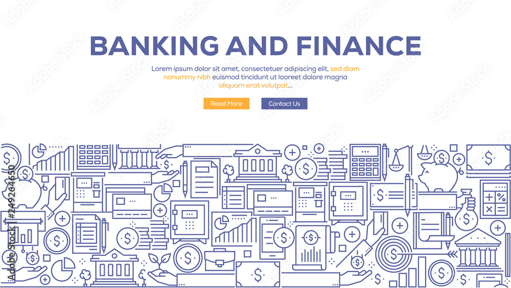 BANKING AND FINANCE BANNER CONCEPT