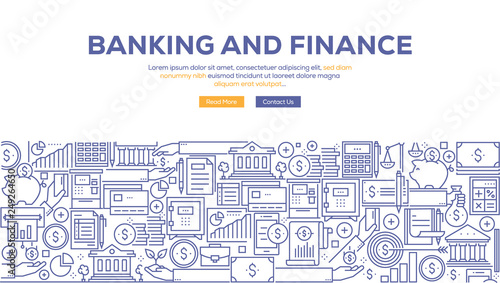 BANKING AND FINANCE BANNER CONCEPT