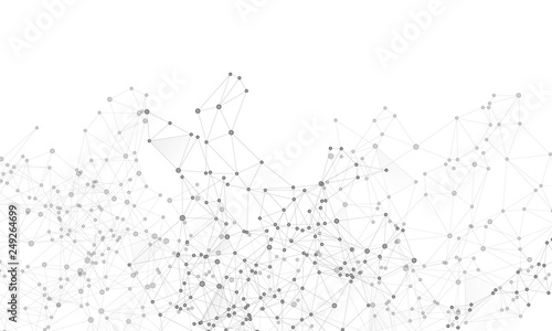 Gometric plexus structure cybernetic concept.