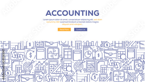 ACCOUNTING BANNER CONCEPT