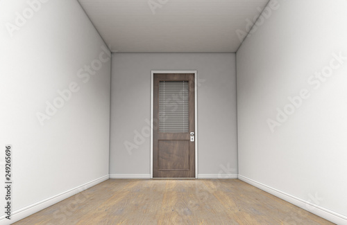 Empty Room And Office Door