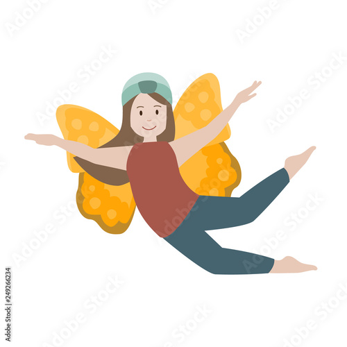 Schmetterling Frau
