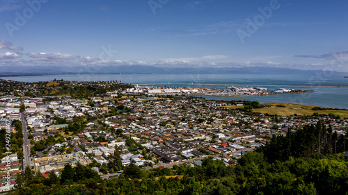 Aerial view from the Center of New Zealand, Nelson, aerial photography of Nelson, drone image New Zealand, centre of New Zealand in nelson © FitchGallery