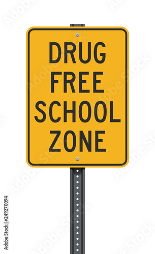 Drug Free School Zone sign