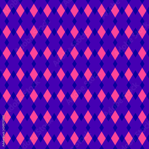 Vector fabric rhombus abstract seamless background