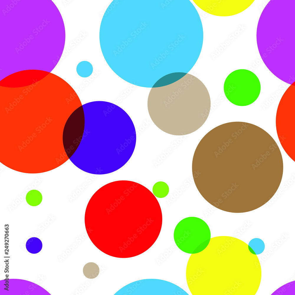 Vector fabric circles abstract seamless background Vector fabric circles abstract seamless background