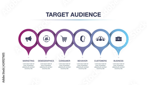 TARGET AUDIENCE INFOGRAPHIC CONCEPT