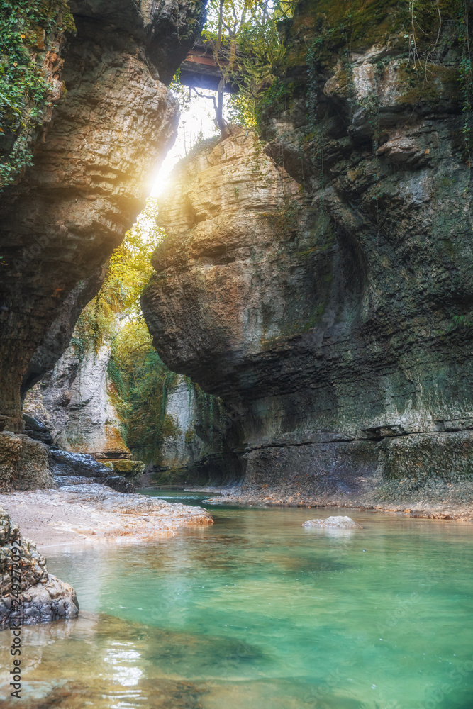 Fototapeta premium Martvili canyon in Georgia