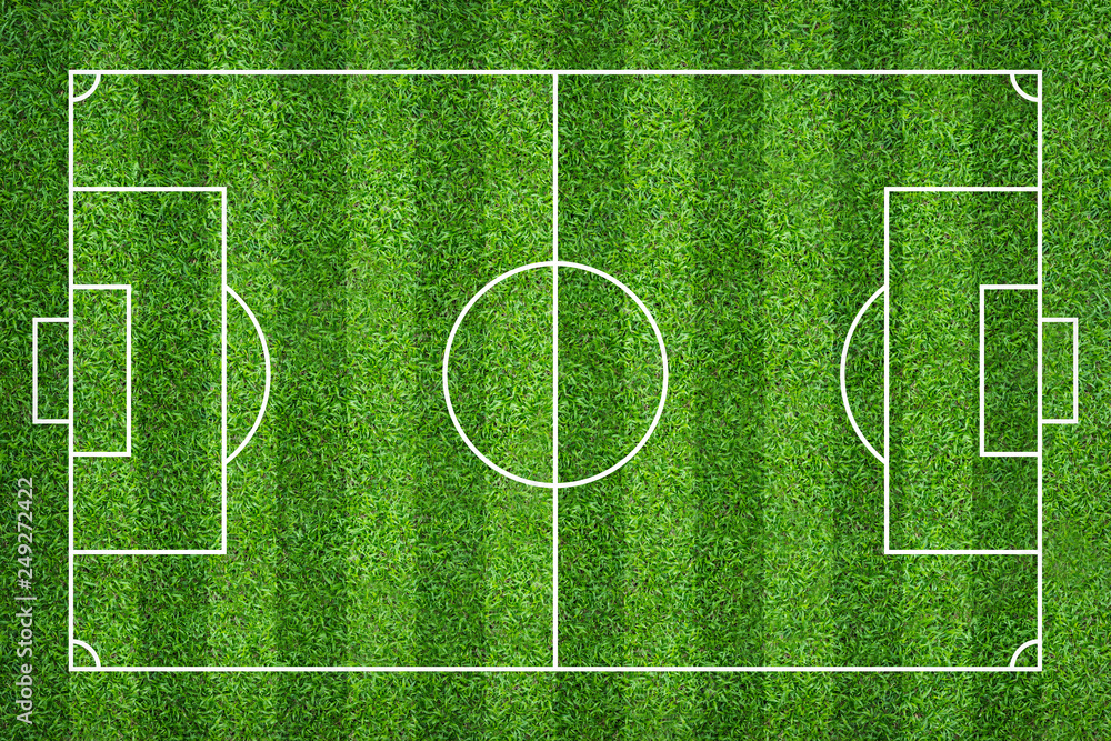 custom made wallpaper toronto digitalFootball field or soccer field for background. Green lawn court for create game.