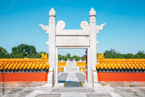 Temple of Earth, Ditan Park in Beijing, China photo