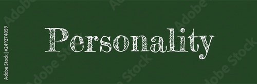 Personality word concept