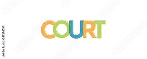 Court word concept