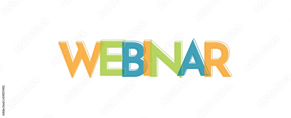 Webinar word concept