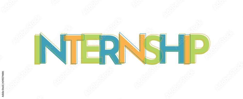 Internship word concept