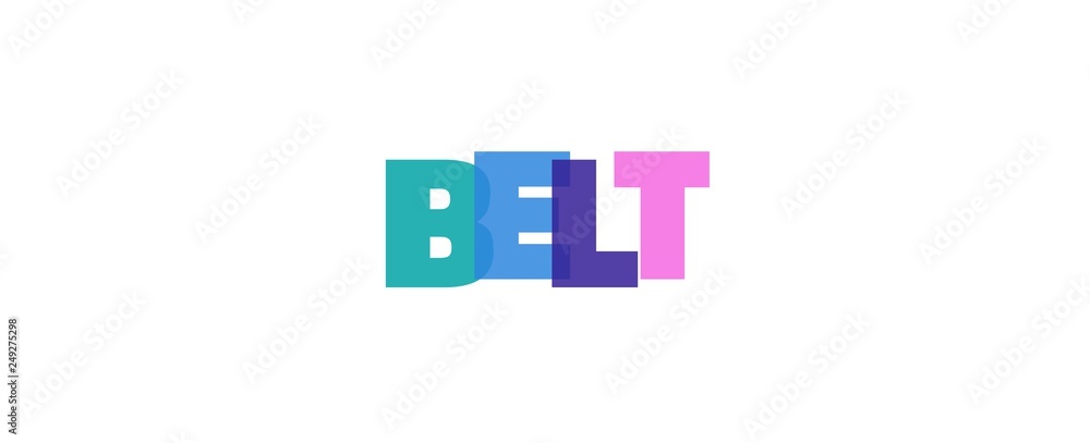 Belt word concept