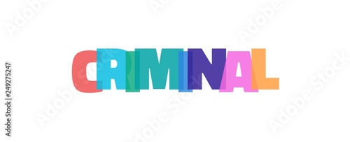 Criminal word concept