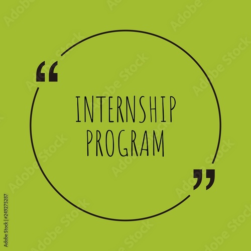 Internship program word concept