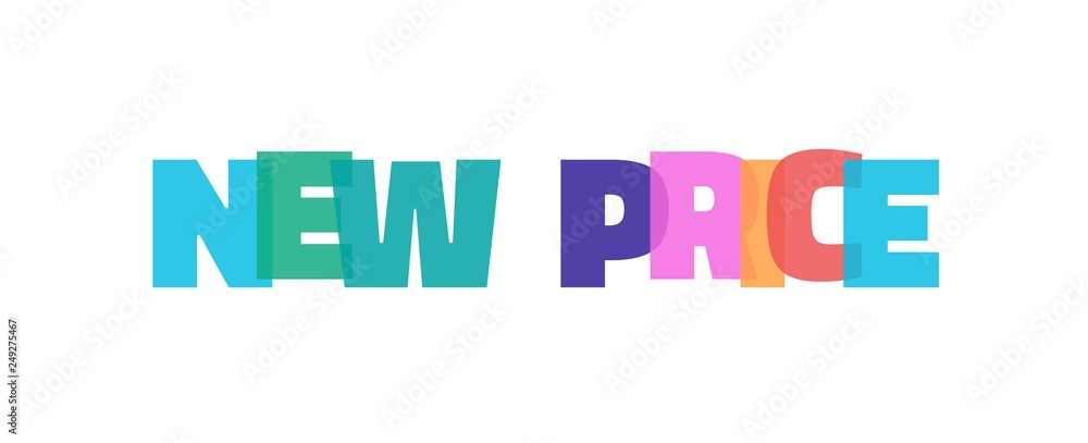 New Price word concept New Price word concept