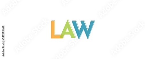 Law word concept