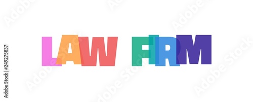 Law firm word concept