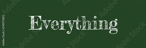Everything word concept