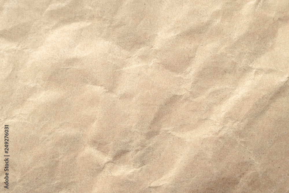 Brown crumpled paper texture background. Brown crumpled paper texture background.