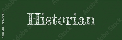 Historian word concept