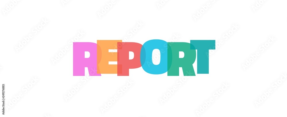 Report word concept Report word concept