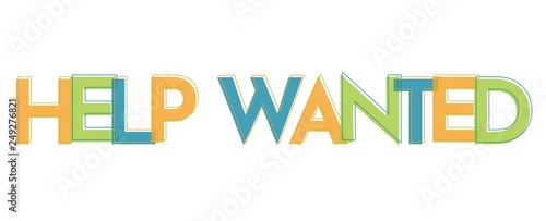Help wanted word concept