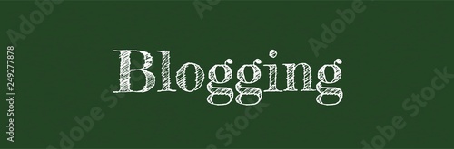 Blogging word concept