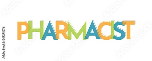 Pharmacist word concept