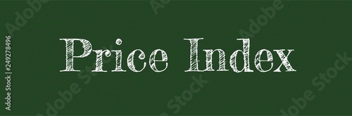 Price Index word concept