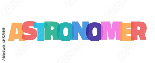 Astronomer word concept