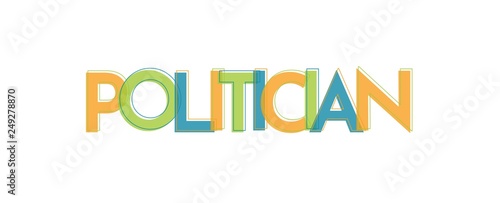 Politician word concept