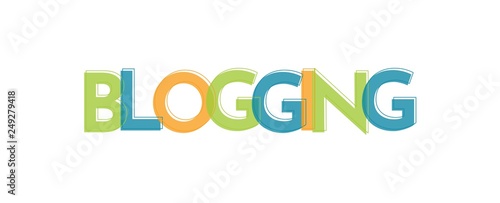 Blogging word concept
