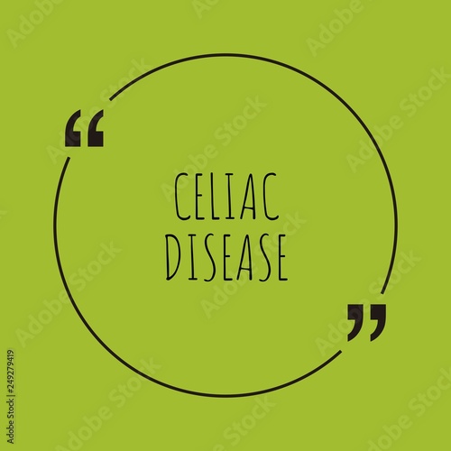 Celiac disease word concept