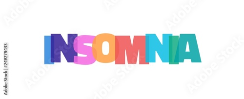 Insomnia word concept
