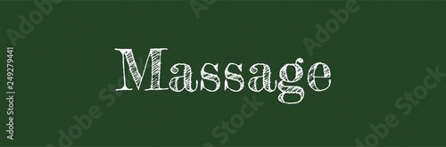 Massage word concept