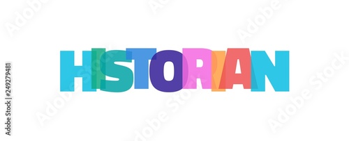 Historian word concept