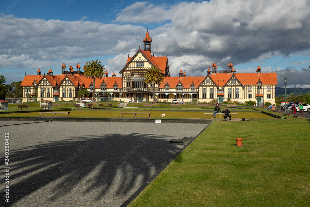 Rotorua New Zealand Bathing House Park Rotorua New Zealand Bathing House Park