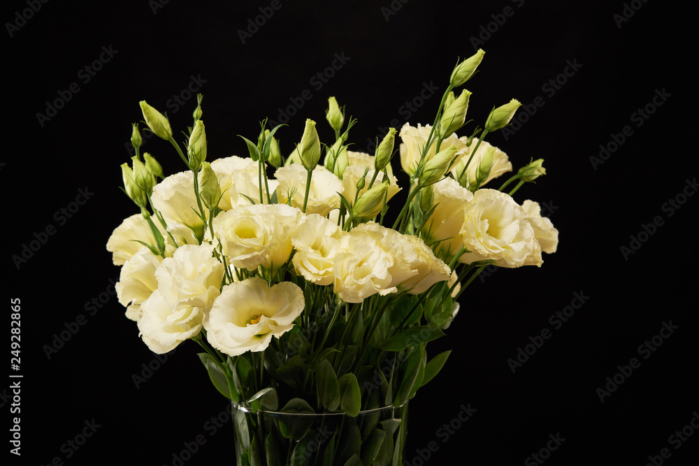 Bunch of tender yellow flowers