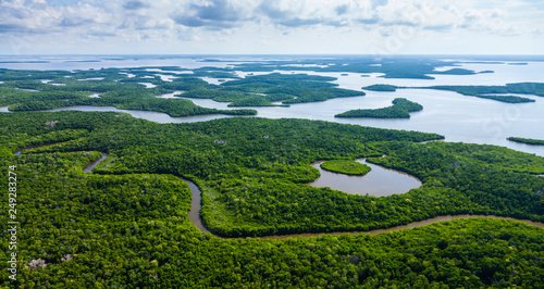 Aerial view, Everglades Natuional Park, FLORIDA, USA, AMERICA photo