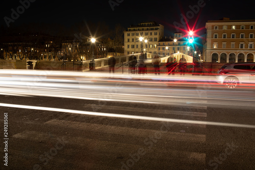 Long Exposure Traffic Lights. photo