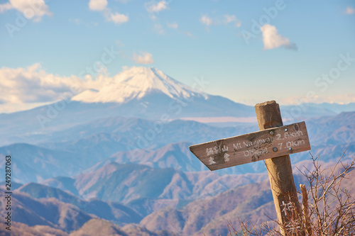 塔の岳からの富士山
