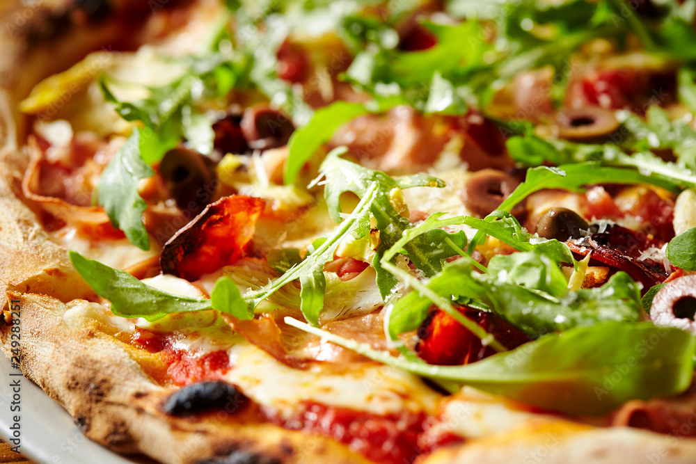pizza with tomatoes and olives pizza with tomatoes and olives