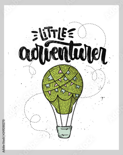 little adventurer poster for kids room