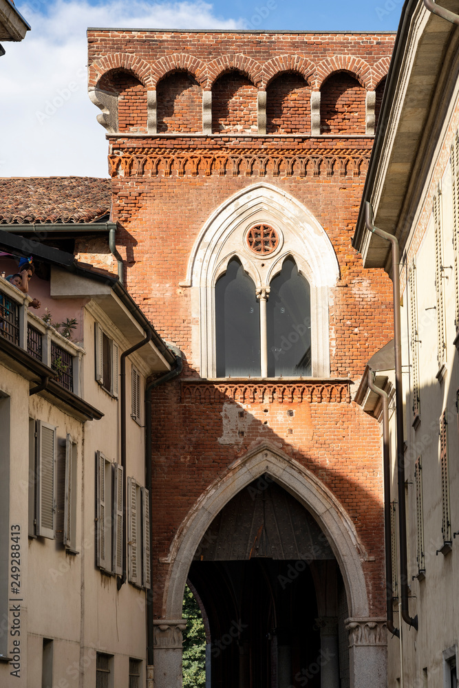 Vigevano, italy: historic buildings