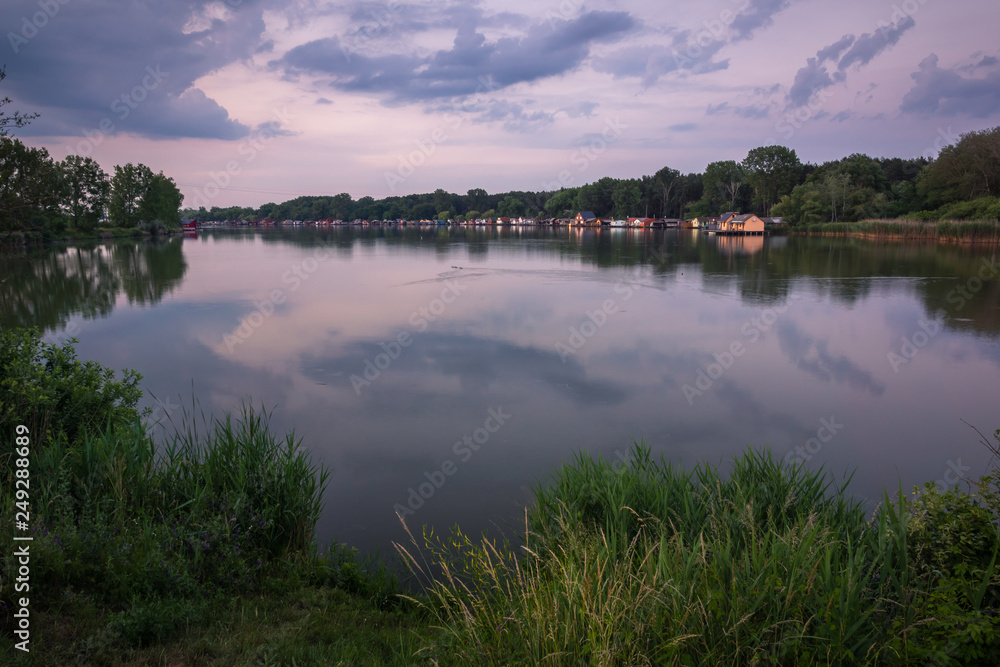 Bokod lake in Hungary